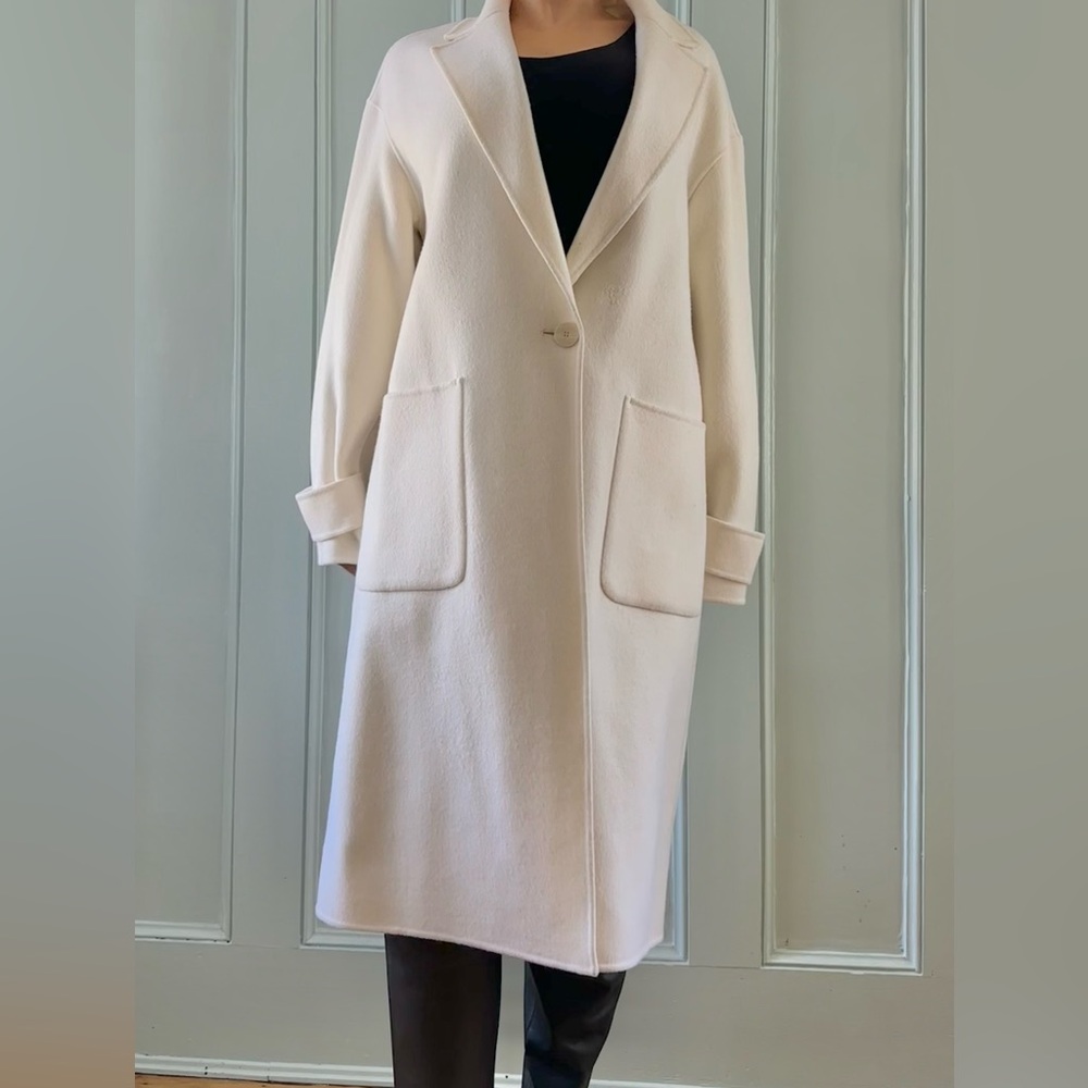 Theory Cashmere Wool Easy One Button Coat NWT